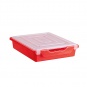 Aufbewahrungsbox Ergo Tray,  7 cm hoch, rot, 